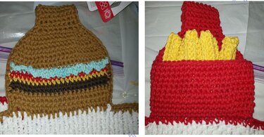 Fast Food Towels & toppers - Crochet