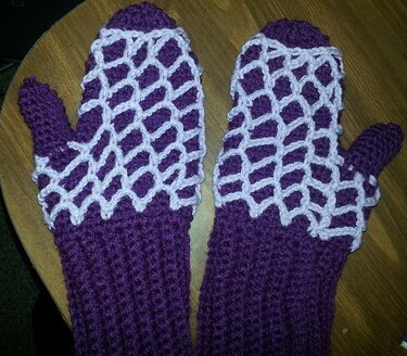 Extra Warm Island Mitts - Crochet