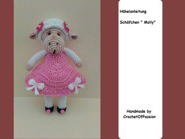Schäfchen " Molly " - Häkelanleitung