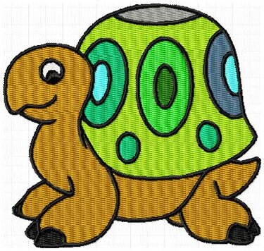 Schildkröte Stickdatei rahmen 10x10 alle Formate - Sticken