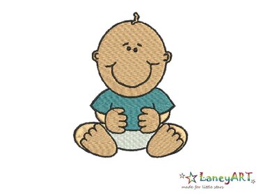 Stickdatei "Baby Junge / Boy" Pes Format (Deco, Brother, Babylock)  - Sticken
