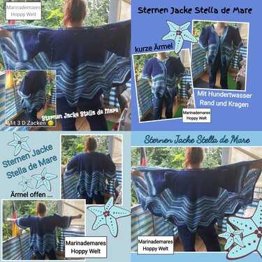 Sternen Jacke "Stella de Mare"  - Häkeln