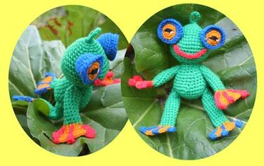 Häkelanleitung Frosch, Amigurumi, Amigurumi Frosch
