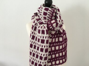 Schal "Zwei Welten" - Strickanleitung