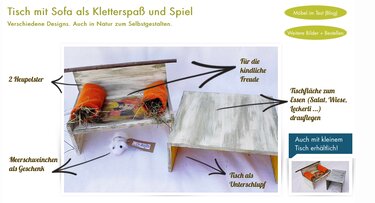 Bauanleitung Couch für Meerschweinchen - Basteln