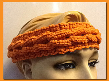 Stirnband verzopft, dicker Zopf