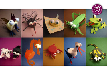 10 lustige Tierchen PET-Pets Band 2, Upcycling - Basteln
