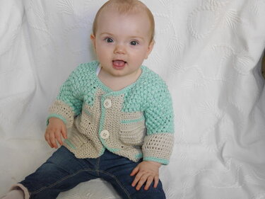 Häkelanleitung Kinderjacke Größe 92 für alle Größen leicht anzupassen Spring Time