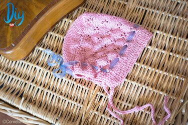 Nostalgisches Babymützchen / Babykappe - Stricken