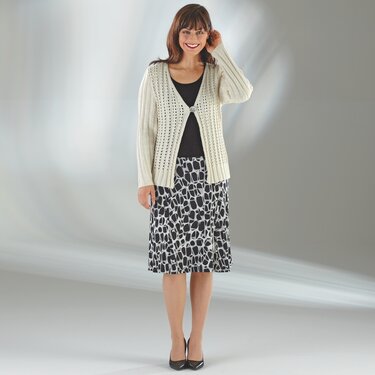 Strickanleitung Damenjacke "Seidenglanz" 756188