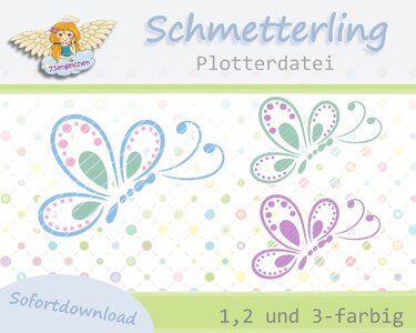 Plottervorlage Schmetterling - Plotting