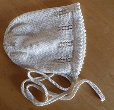 Sally Baby Bonnet - Knitting