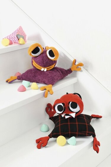 Genähtes Kuschelmonster Barbara Violetta - Nähen