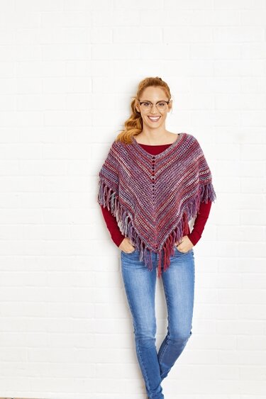 Gehäkelter Poncho