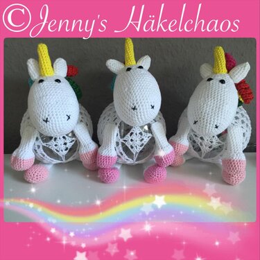 Einhorn-Lampe - Häkeln