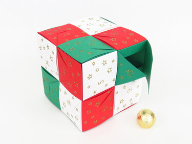 Adventskalender – Würfel – Bastelvorlagen und Anleitung - Basteln