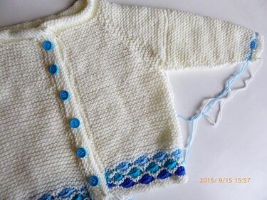 Strickanleitung * Babyjacke / Kinderjacke & Mütze "Mille Baci" in 7 Größen
