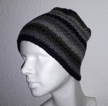 Mütze im kleinen Perlmuster - Stricken