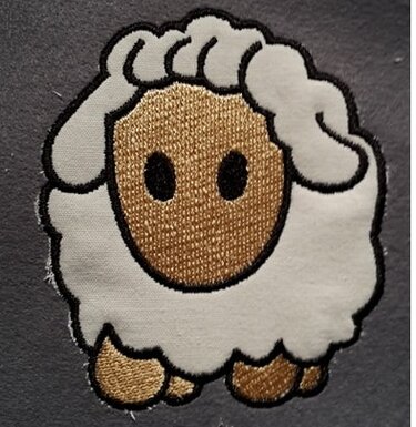 Applikation Stickdateien Schäfchen 10x10 - Sticken