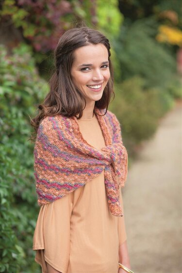 Strickanleitung meliertes Dreieckstuch