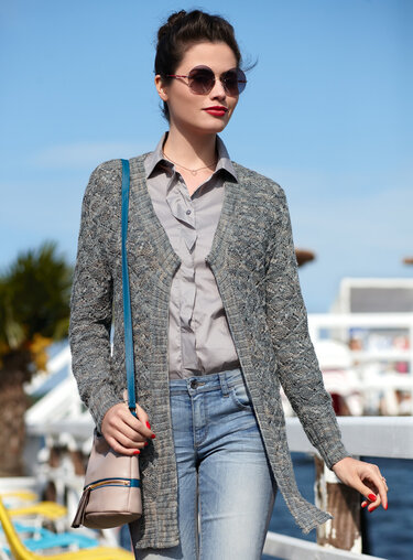 Strickanleitung Longcardigan Karstine