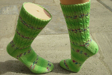 Sockenmuster tragende Säulen - Stricken