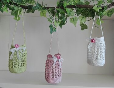 Häkelanleitung Hänge-Windlicht