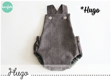 Hugo - Trägerhose für Babys Schnittmuster / ebook Gr.50-98