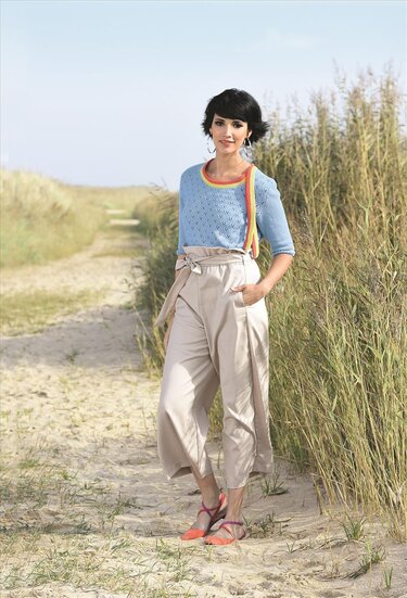 Strickpullover mit Schleife