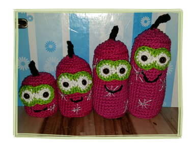 Die vier Adventskerzen - Häkeln