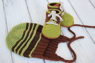 2 Pattern Deal - Baby Hat and Booties Knitting Pattern