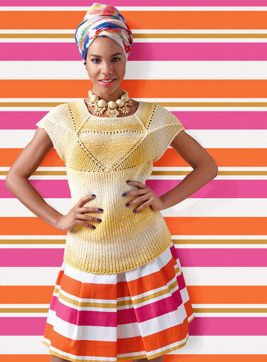 Strickanleitung Top Sanas inklusive passender Tasche