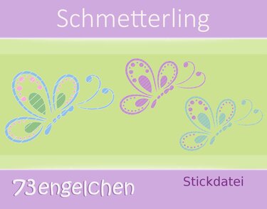 Stickdatei Schmetterling Schmetterlinge - Sticken