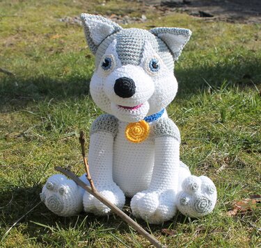 Grace the husky - Crochet