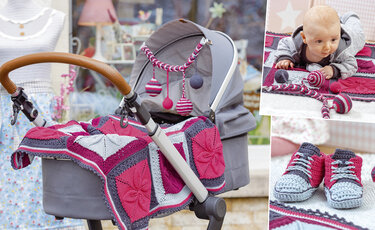 Ausgehaccessoires für Baby und Kinderwagen stricken und häkeln