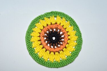 Sonnenblume Häkelanleitung