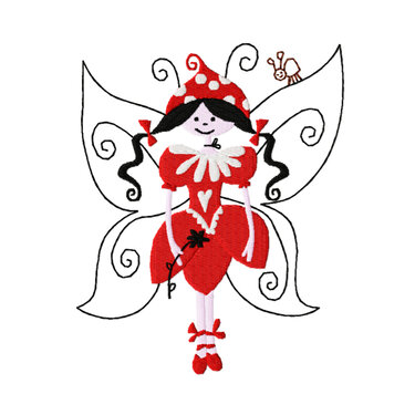 Stickdatei "Butterflygirl" 3 Dateien 13 cm x 18 cm - Sticken