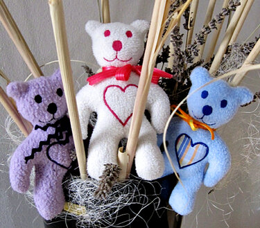 Stickdatei Teddybär ITH für den Rahmen 13 cm x 18 cm - Sticken