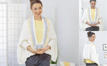 Jacke in Sashiko-Strick