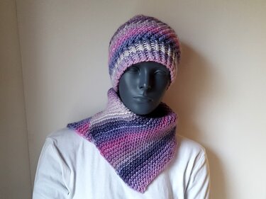 Strickanleitung Beanie und Schalkragen, Loop, für Anfänger geeignet