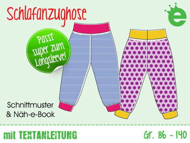 Schlafanzughose für Kinder • Gr. 86-140 • Nähanleitung & Schnittmuster