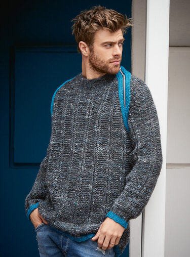 Strickanleitung Tweedpullover Fridolin
