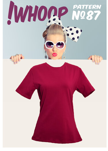 !WHOOP NO 87 T-SHIRT SCHNITTMUSTER, Nähanleitung GR. 32-46