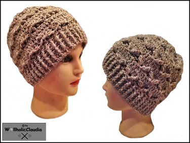 Häkelanleitung Wendemütze "Winterzeit"