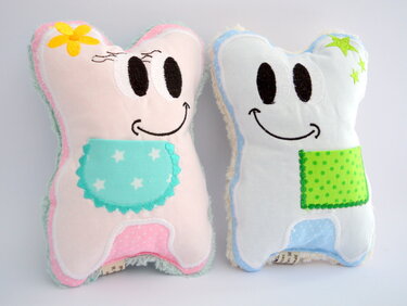 ITH Stickdatei kleiner Zahn 13x18cm Rahmen - Sticken