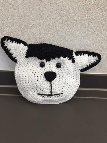 Wärmekissen Hund Stehohren - Häkeln