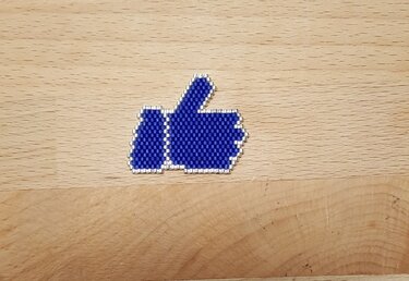 "Like" oder "Dislike" Charm / Anhänger / Ohrring - Basteln