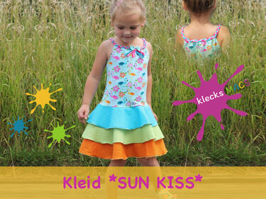 Mädchenkleid *SUN KISS* von klecksMACS - Nähanleitung / E-Book in PDF
