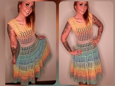 Kleid Chiara häkeln Häkelkleid