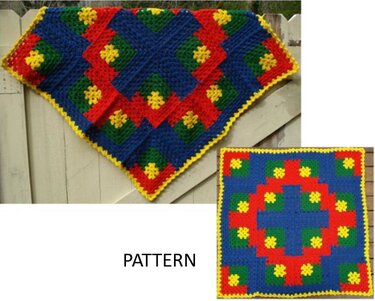 Playtime Baby Blanket - PB-106 - Crochet
